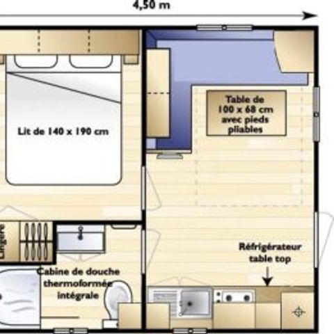 Mobilheim 2 Personen - Standard