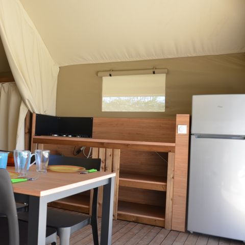 SafariZelt 6 Personen - NEW//Zelt Woodlodge Confort Family 34m² (3Sch - 6Pers) - ohne Sanitäranlagen