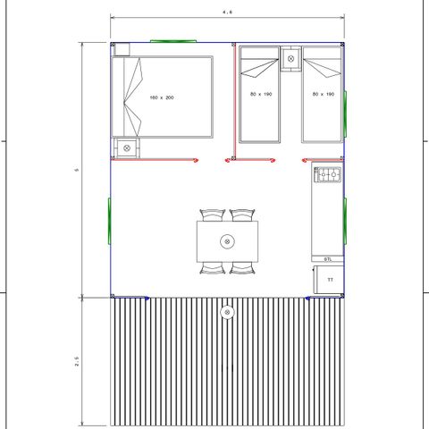 SafariZelt 4 Personen - NEW// Zelt Woodlodge Confort 23m² (2Zi - 4Pers) - ohne Sanitäranlagen