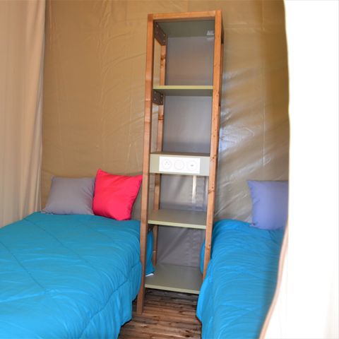 SafariZelt 4 Personen - NEW// Zelt Woodlodge Confort 23m² (2Zi - 4Pers) - ohne Sanitäranlagen