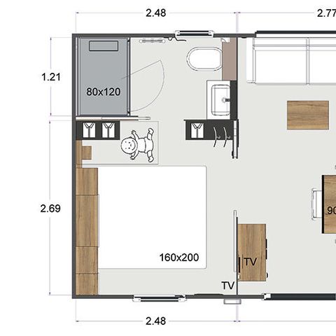 Mobilheim 4 Personen - MH PREMIUM RANGE SPA