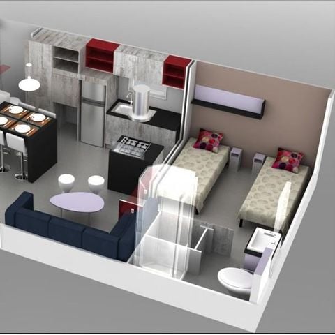 Mobilheim 5 Personen - Premium klimatisiert 40m²