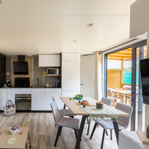 Mobilheim 6 Personen - Palma Premium 39m² mit TV - 3 Schlafzimmer - 2 Bäder