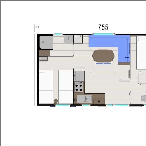 Mobilheim 4 Personen - CONFORT 27M²