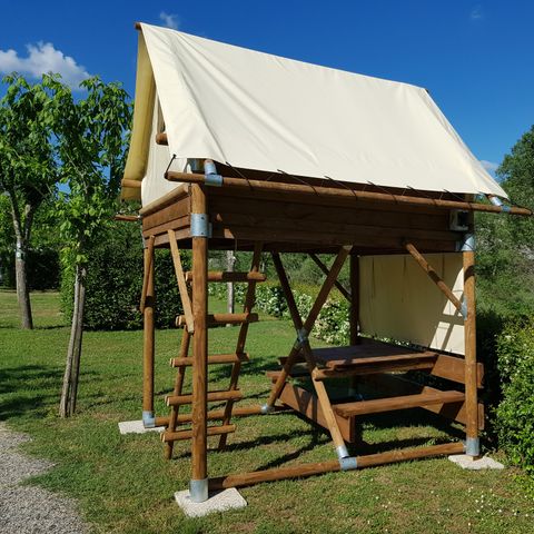 SafariZelt 2 Personen - Zelt Bivouac Confort + 6m² 1 Zimmer