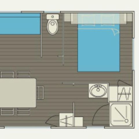 Mobilheim 4 Personen - MH2 GROSSE BREITE 30 m²