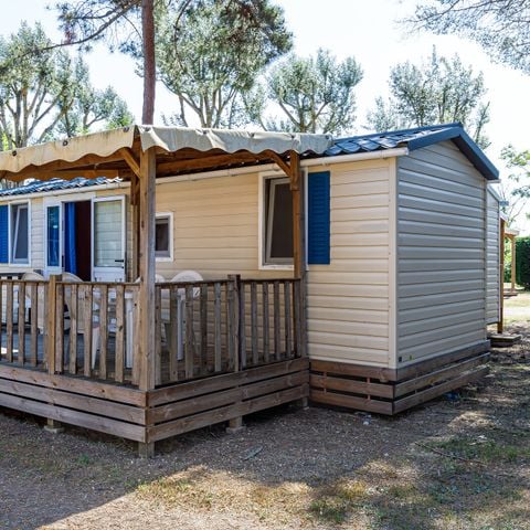 Mobilheim 6 Personen - Classic | 2 Zi. | 4/6 Pers. | Hochterrasse | Klim.