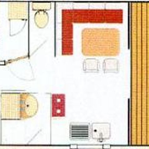 Mobilheim 4 Personen - KOMFORT