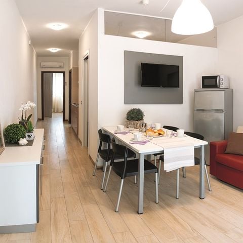 Apartement 4 Personen - 2 Zimmer + überdachte Terrasse