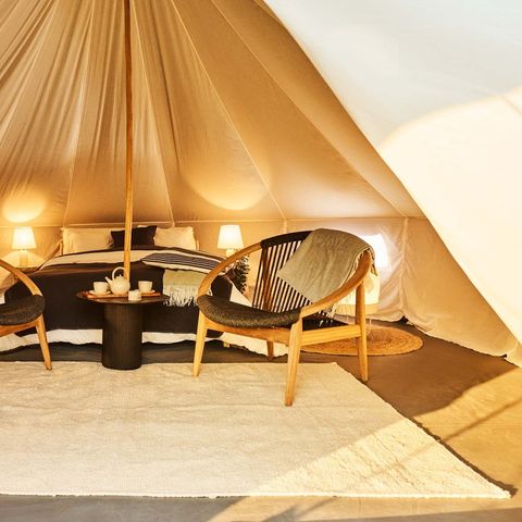 AUßERGEWÖHNLICHE UNTERKUNFT 3 Personen - Glamping Bell Tent Balsa