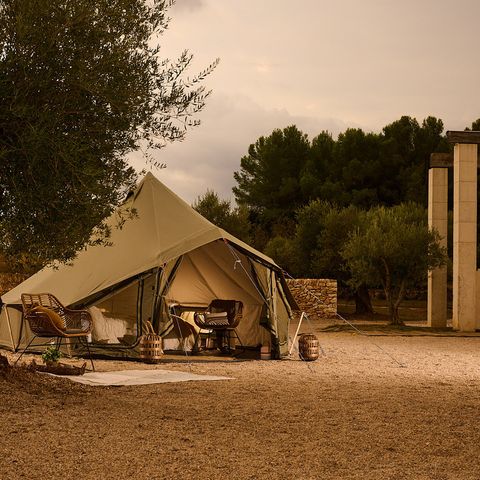 AUßERGEWÖHNLICHE UNTERKUNFT 3 Personen - Glamping Bell Tent Balsa