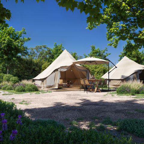 AUßERGEWÖHNLICHE UNTERKUNFT 3 Personen - Glamping Bell Tent Balsa