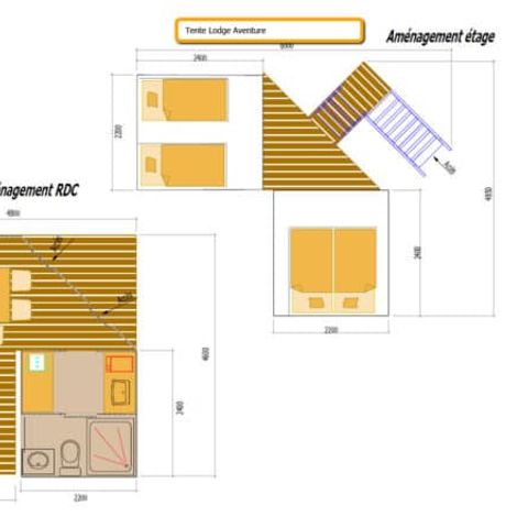 LODGE 4 Personen - LODGE CONFORT AVENTURE 2Zi 4/5Pers - 25m2