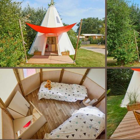 AUßERGEWÖHNLICHE UNTERKUNFT 5 Personen - TIPI HOME 3Sch 5Pers - ohne Sanitäranlagen - 34m2