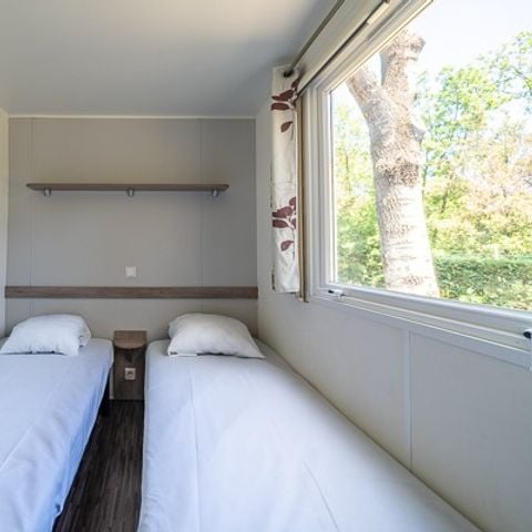 Mobilheim 4 Personen - Comfort | 2 Zi. | 4 Pers. | Einfache Terrasse