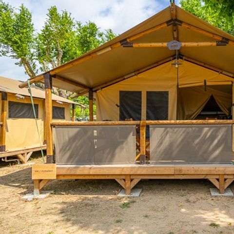 Mobilheim 5 Personen - Super Lodge Zelt | 2 Schlafz. | 4/5 Pers. | Ohne Bad