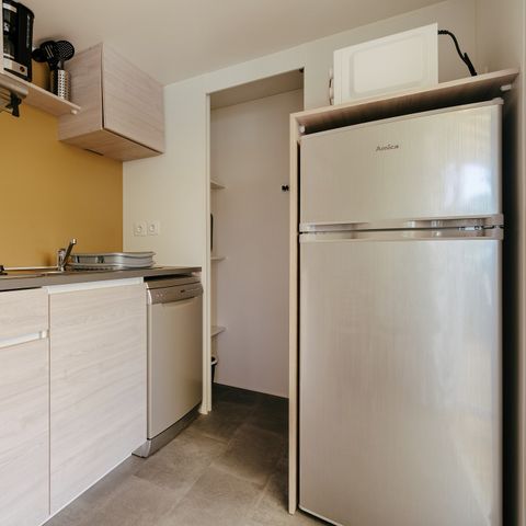 Mobilheim 6 Personen - Premium | 2 Zi. | 4/6 Pers. | Terrasse Lounge | Clim.