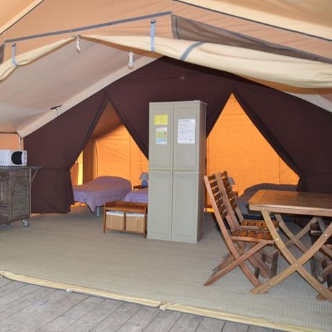 SafariZelt 4 Personen - Safari Confort 25m² (2 Zimmer) 4 Pers.