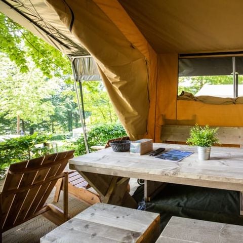 Bungalowzelt 6 Personen - Bungalow Zelt Glamping Tournesol 4+2