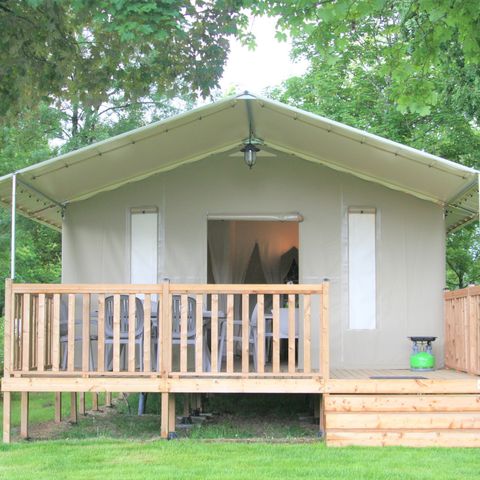 Zelt 6 Personen - Moderne Lodge mit Sanitäranlagen