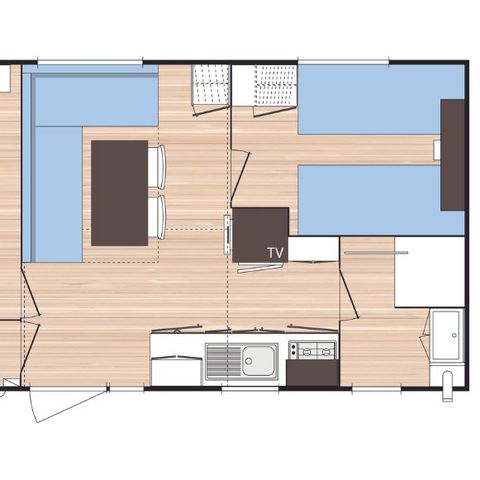 Mobilheim 4 Personen - EVASION - TV