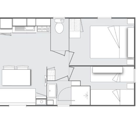 Mobilheim 4 Personen - Cocoon 2 Zimmer 24m²