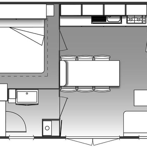 Mobilheim 6 Personen - FAMILIENKOMFORT