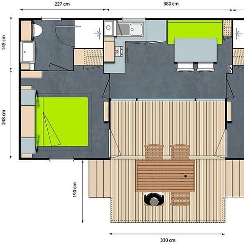 Mobilheim 4 Personen - DER PATIO