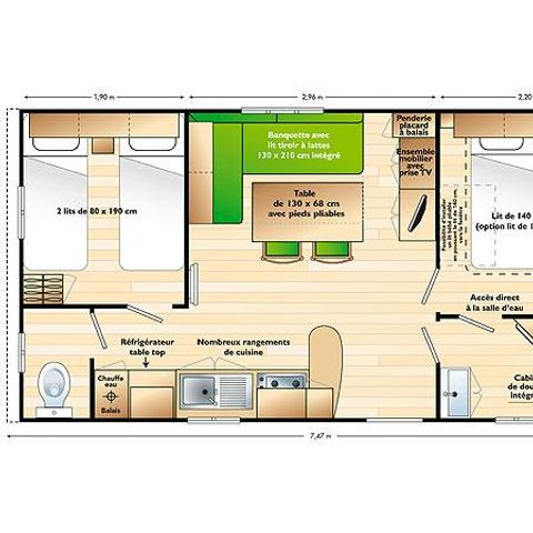 Mobilheim 4 Personen - SUPER MERCURE