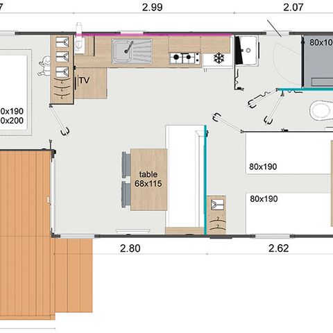 Mobilheim 5 Personen - ALIZE