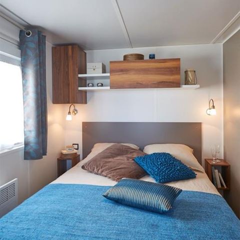 Mobilheim 6 Personen - Premium 39m² (3 Schlafzimmer) - 2 Bäder - überdachte Terrasse