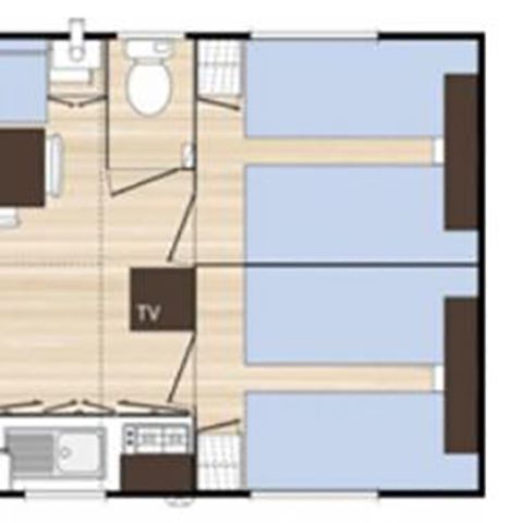 Mobilheim 6 Personen - KOMFORT