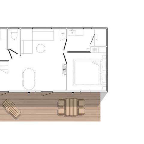 Mobilheim 4 Personen - 2 Zimmer O'Hara 844