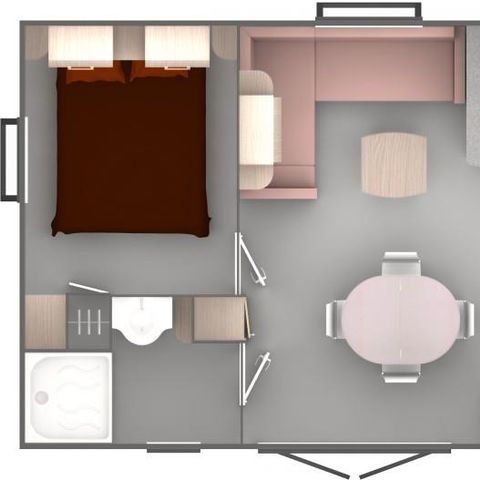 Mobilheim 6 Personen - 33 m²