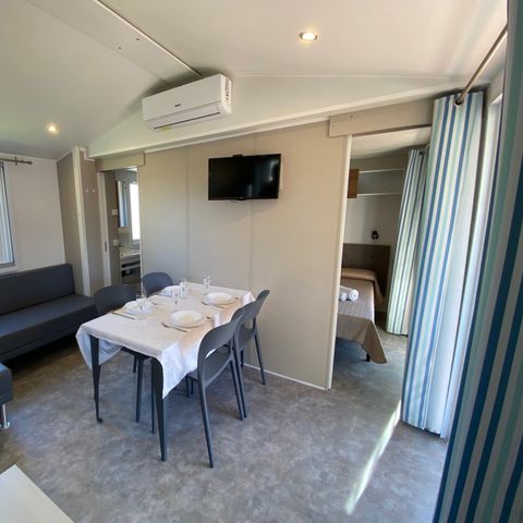 Mobilheim 4 Personen - Deluxe Erste Reihe 1 Badezimmer