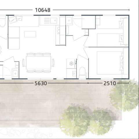 Mobilheim 8 Personen - MH Premium 4ch 8p