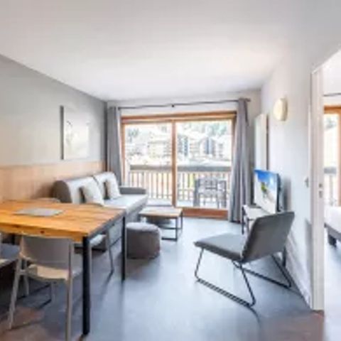 Apartement 4 Personen - 2-Zimmer-Wohnung 4 Personen Terrasse oder Balkon