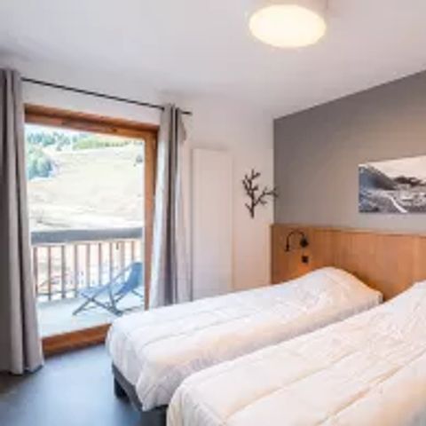 Apartement 4 Personen - 2-Zimmer-Wohnung 4 Personen Terrasse oder Balkon