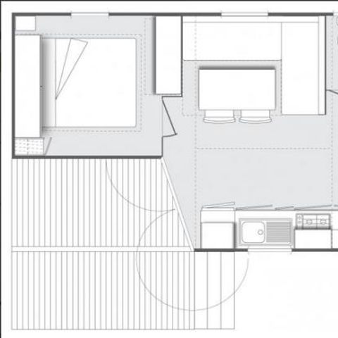 Mobilheim 4 Personen - OPHEA - 2 Schlafzimmer