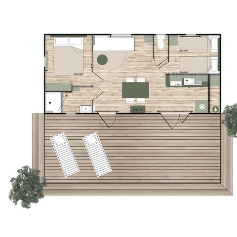 Mobilheim 4 Personen - Mobil Home Nest 33.2