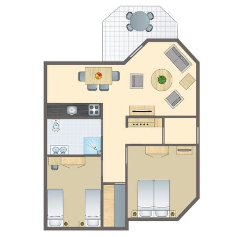 Apartement 4 Personen - 4CT