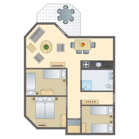 Apartement 8 Personen - 6-8C