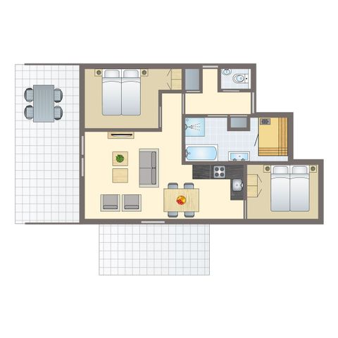 Apartement 4 Personen - 4LA