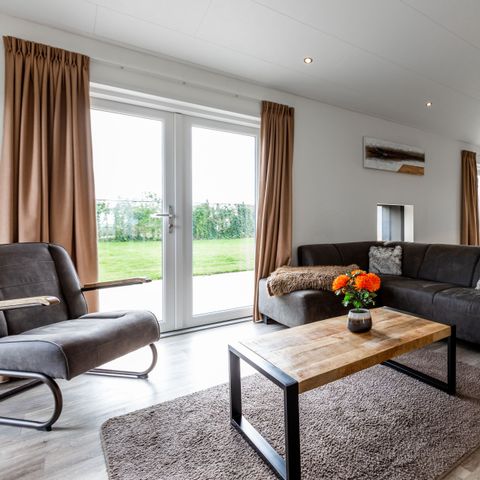 FERIENHAUS 6 Personen - Schaelsbergerbosch - Atmosphäre Feuerstelle & Sauna