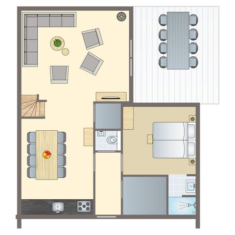 Bungalow 8 Personen - 8C2