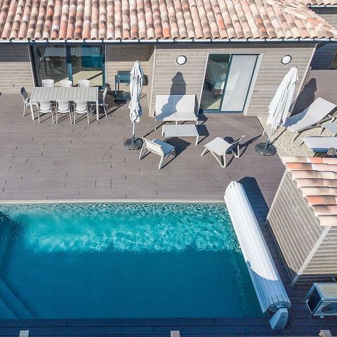 Villa 6 Personen - - 3 Schlafzimmer - Klimatisiert - 7m privater Pool - Garten