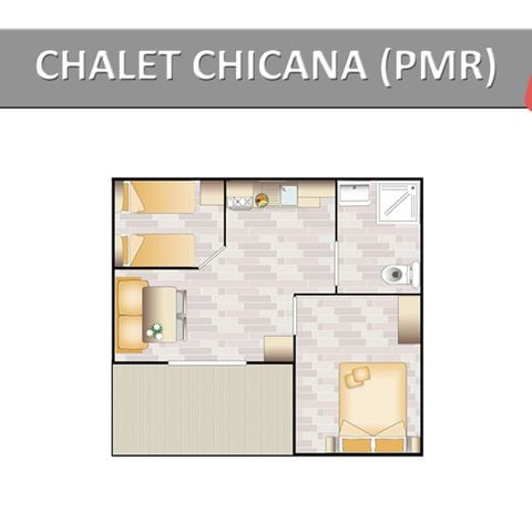 Mobilheim 6 Personen - CHICANA STANDARD (PMR)