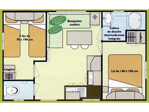 Mobilheim 4 Personen - Borneo