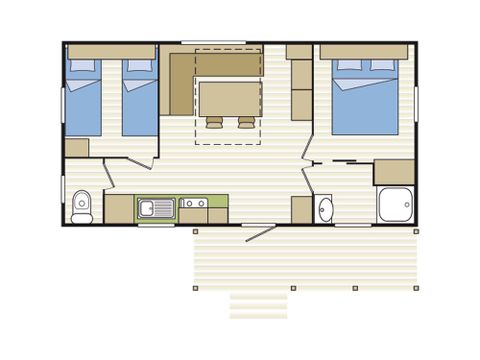 Mobilheim 6 Personen - HIBISCUS