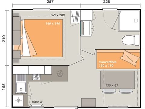 Mobilheim 4 Personen - ALOHA